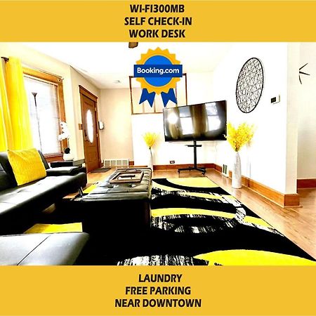 The Amber Retreat - Brooklyn Centre Comfort - Charming Space For Families, Couples & Business Travelers Near Downtown - With 300Mb Wifi, Parking & Self Check-In Cleveland Eksteriør bilde