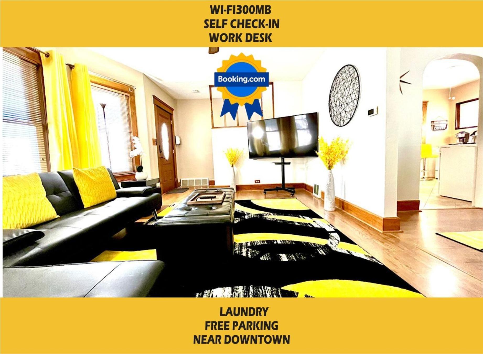 The Amber Retreat - Brooklyn Centre Comfort - Charming Space For Families, Couples & Business Travelers Near Downtown - With 300Mb Wifi, Parking & Self Check-In Cleveland Eksteriør bilde